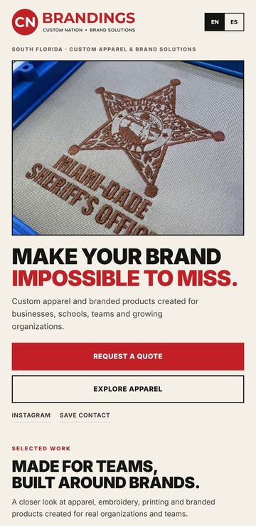 CN Brandings — Custom apparel