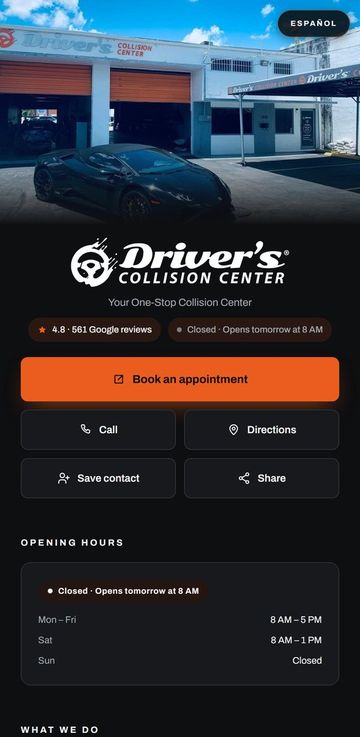Driver's Collision Center — Collision repair